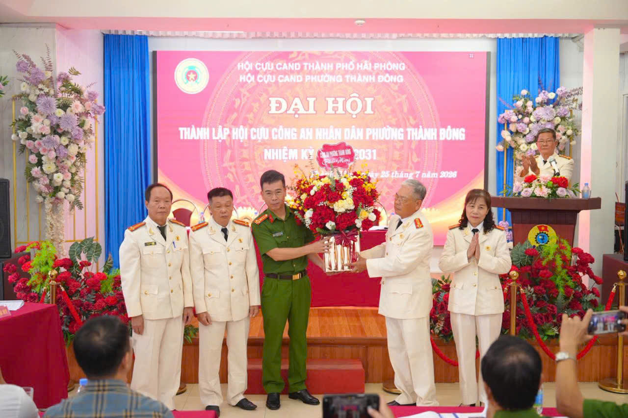 Đại hội thành lập Hội Cựu Công an nhân dân phường Thành Đông, nhiệm kỳ 2026 - 2031